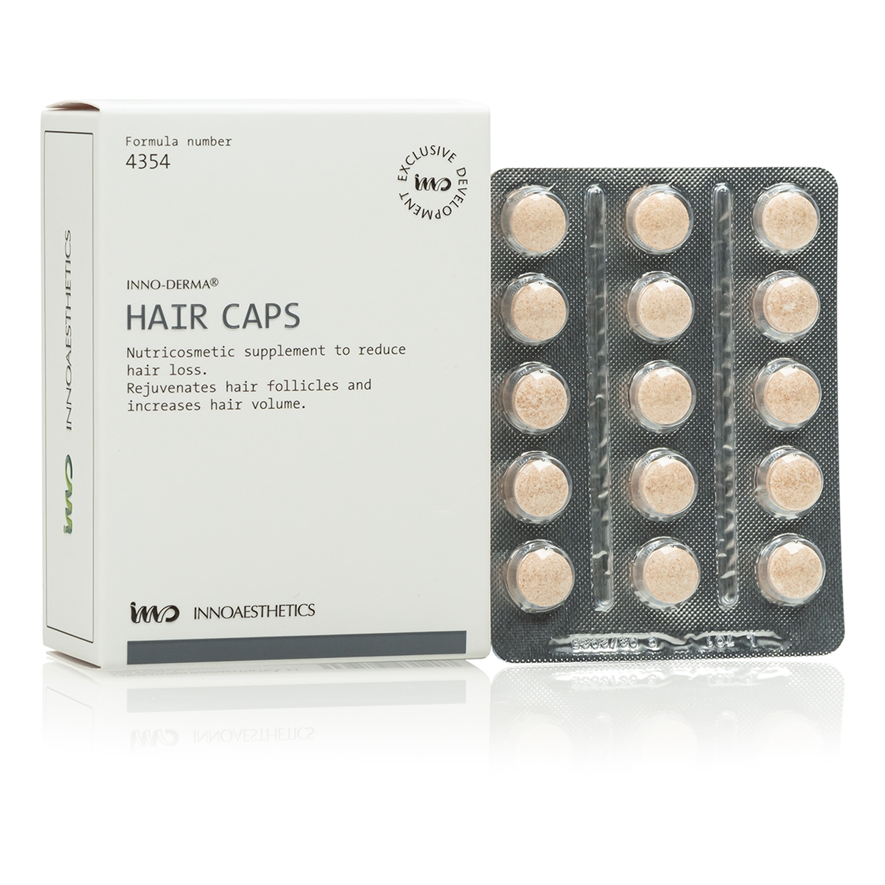 INNO Derma Hair Caps: Ganzheitliche Lösung für kräftiges Haarwachstum bei Haarausfall / Tabletten - 60 St. INNO Derma Hair Caps: Ganzheitliche Lösung für kräftiges Haarwachstum bei Haarausfall / Tabletten - 60 St.