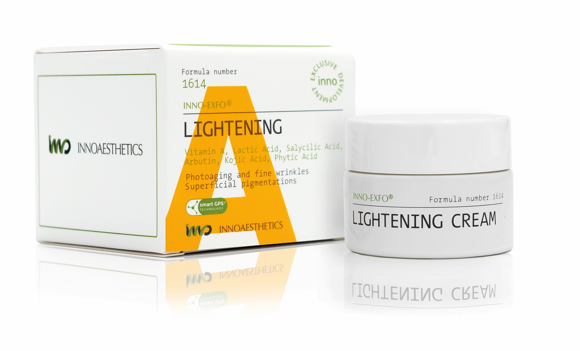 INNO Exfo Lightening Vit A 5%: Aufhellendes Vitamin A Serum für Hautverjüngung, 15g 