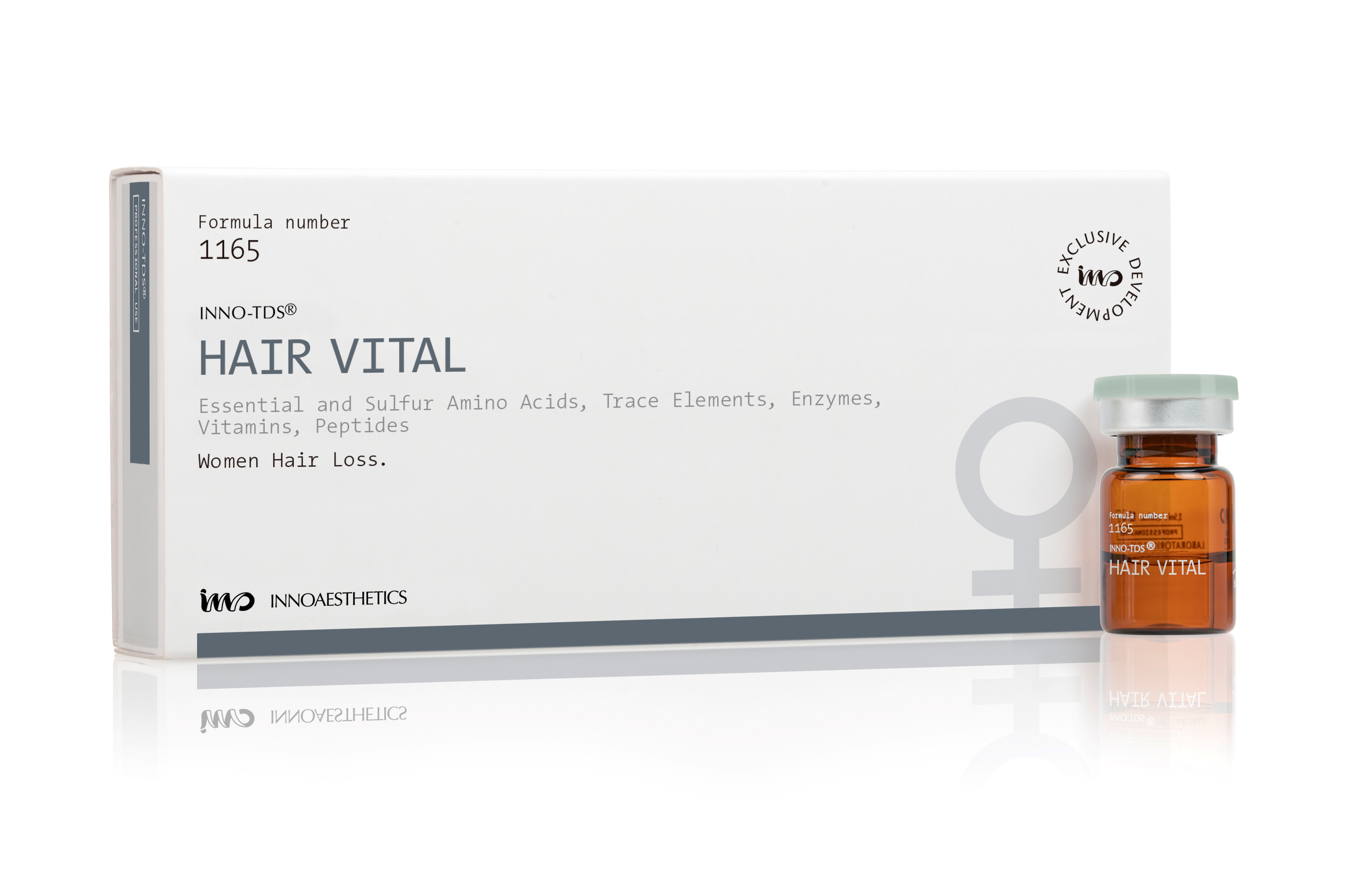 INNO TDS Hair Vital: Effektive Behandlung für weibliche Alopezie, 4 x 2,5ml (X01 02 27)