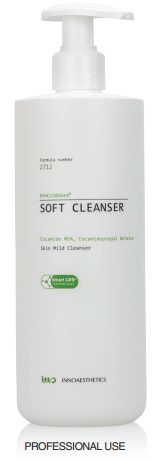 INNO Derma Soft Cleanser Professional: Sanfte Gesichtsreinigung für empfindliche Haut - 500 ml (X011 01 29)