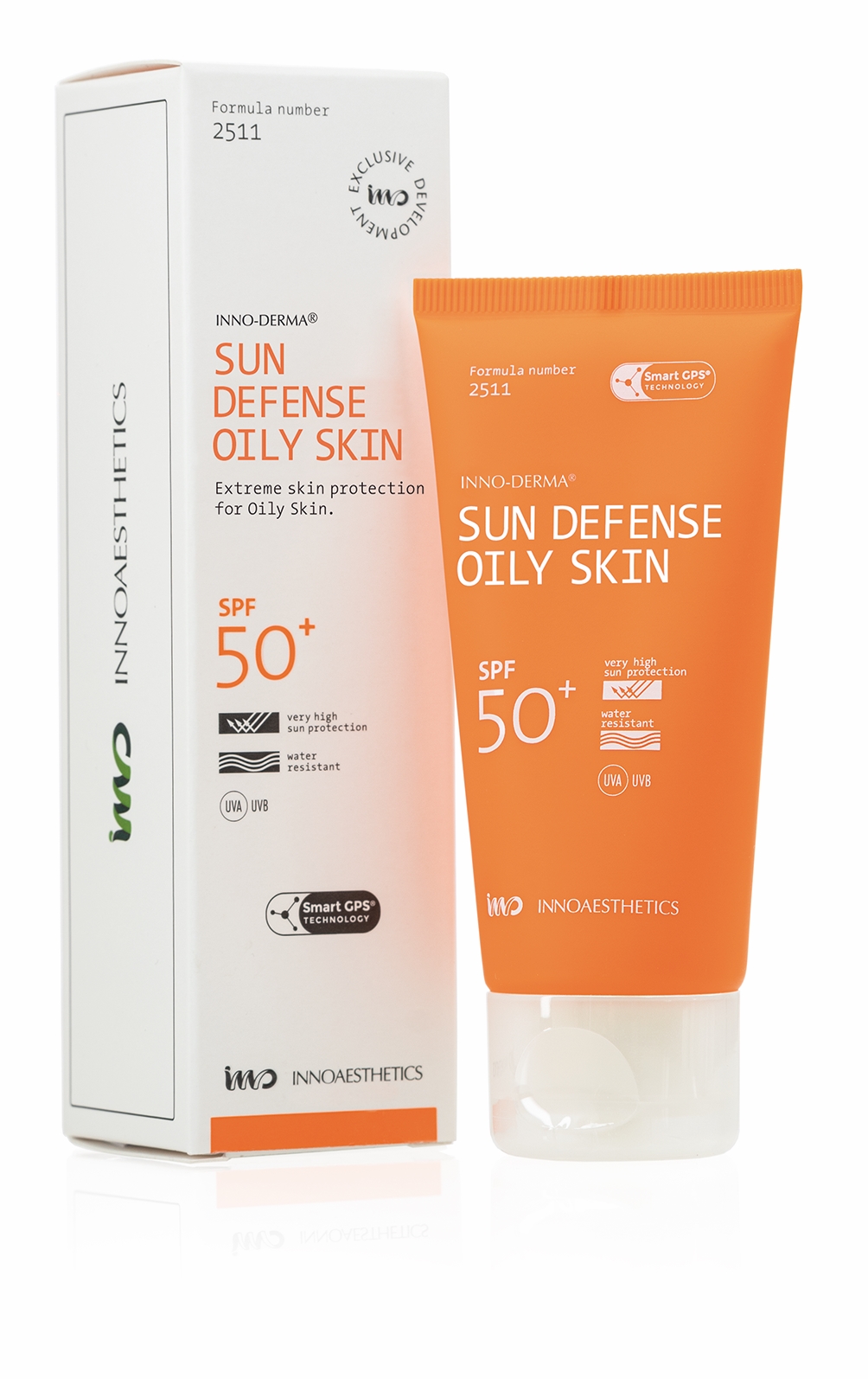  INNO Derma SUN DEFENSE UVP 50+ Oily Skin: Ultimativer Sonnenschutz für fettige und Akne-anfällige Haut- 60 g ( S01 02 26)