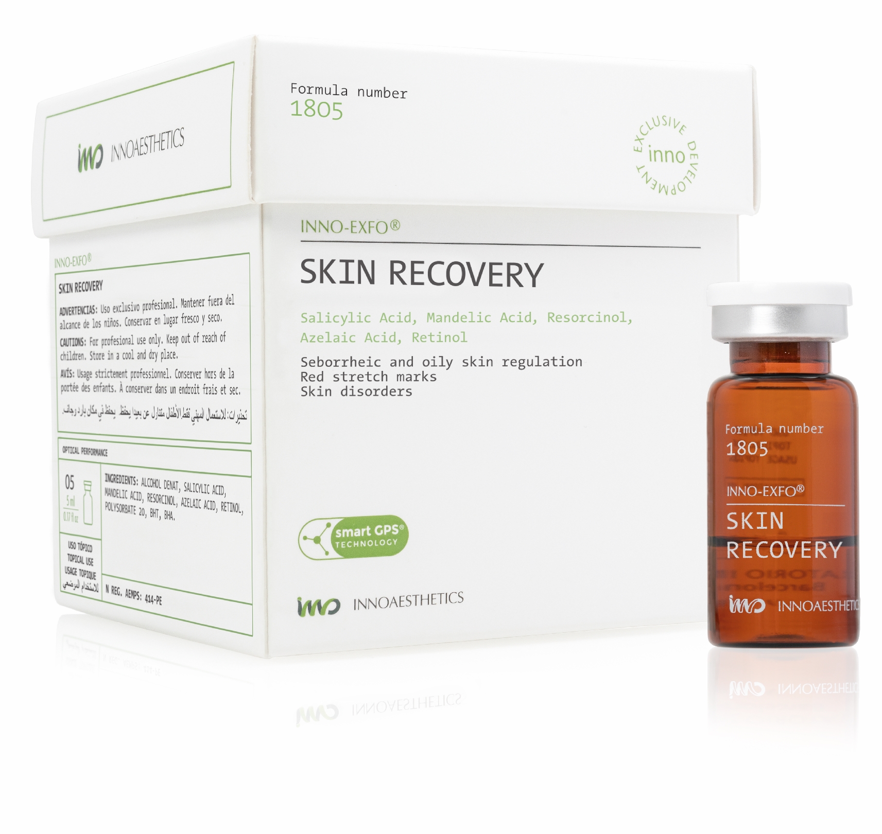 INNO Exfo Skin Recovery: Intensive Hautregeneration für Akne und Narben, 5 x 5ml (X03 06/29)